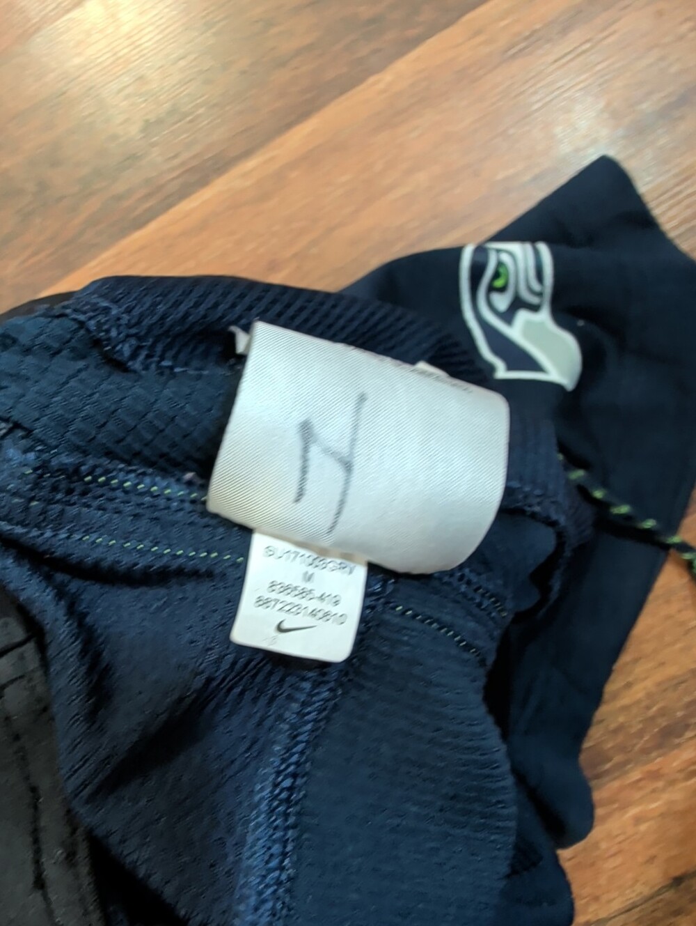 Seattle Seahawks Nike NFL On Field Dri-Fit Navy Practice Shorts Men's Medium - Picture 6 of 7